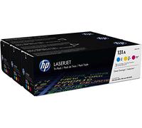 HP Lot de 3 toners authentiques cyan/magenta/jaune LaserJet 131A