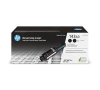 HP Kit de recharge de toner noir Neverstop authentique 143AD (double pack)
