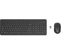 HP 150 Clavier et Souris Sans Fil QWERTY Anglais Disposition 2.4GHz Affichage LED 12 Touches de Raccourcis Plug and Play Souris Optique Capteur Souris avec 1600 DPI Compatible avec Windows 10 et 11