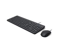 HP 150 Combo Teclado + Ratón 1600 DPI USB Negros