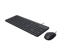 HP 150 - Ensemble clavier et souris - USB - noir - pour HP 21, 22, 24, 27; Pavilion 24, 27, TP01; Pavilion Laptop 13, 14, 15