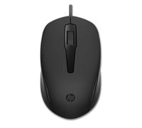 HP Souris filaire 150, Ambidextre, Optique, USB Type-A, 1600 DPI, Noir 240J6AA#ABB