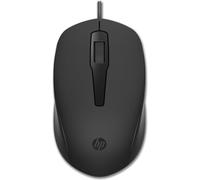 HP 150 Souris USB filaire - Ergonomique, 3 boutons, 1 600 ppp, capteur optique, ambidextre, Plug & Play, pour Windows 7/8/10, noir