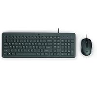 HP Ensemble clavier et souris 150 – USB – clavier membrane 100% QWERTY noir (souris incluse)