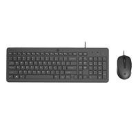 HP 150 Wired Mouse and Keyboard Combination clavier Souris incluse USB Noir