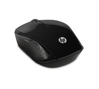 HP 200 Black 2.4 GHz USB Wireless Mouse with Red LED 1000 DPI Optical Sensor, Up