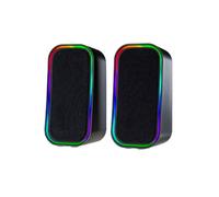 HP-200 Enceintes amplifiées 2.0 avec différent mode RGB. Son HiFi 6Watts. Synchronisation avec le son