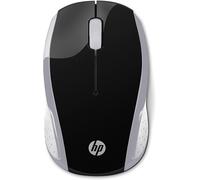 HP 200 Silver 2.4 GHz USB Wireless Mouse with Red LED 1000 DPI Optical Sensor, U