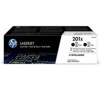 Toner HP 201X (CF400XD) noir haute capacité 2x - Multipack
