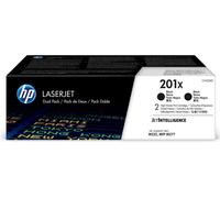 HP 201X Lot de 2 cartouches de toner LaserJet noires d'origine à longue durée de vie
