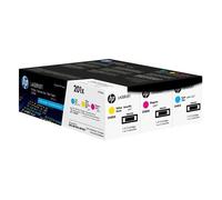 HP 201X - Pack de 3 - à rendement élevé - jaune, cyan, magenta - original - LaserJet - cartouche de toner (CF253XM) - pour Color LaserJet Pro M252n, MFP M274n, MFP M277c6, MFP M277dw, MFP M277n