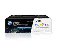HP 201X Pack de 3 Cartouches de toner couleur grande capacité authentiques (CF253XM)