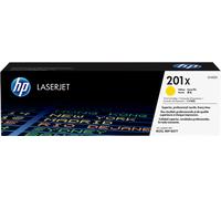 HP Toner 201X (CF402X) Jaune Grande capacité Authentique – Pour Color LaserJet Pro M252/M274/M277