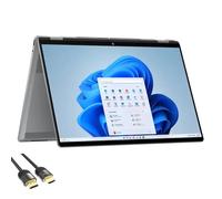 HP 2025 OmniBook X Flip 2-in-1 Laptop, 16" WUXGA Touchscreen, AMD Ryzen 5 (6-Core up to 4.9 GHz), 8GB RAM, 2TB SSD, Backlit, USB-C, US Version KB, PDG HDMI Cable, Windows 11 Pro
