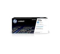 HP 212A W2121A, Cartouche de Toner Originale, Compatible avec HP Colour Laserjet Enterprise M555dn, M555x, M554dn, MFP M578dn, M578f, Flow M578c, Cyan