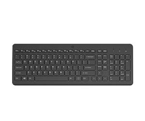 HP 220 - Tastatur - kabellos - 2,4 GHz - QWERTY - International Englisch - Schwarz - recycelbare Verpackung (805T2AA#ABB)