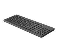 HP 225 - Clavier - disposition des zones 2,5 - sans fil - 2.4 GHz - Français - noir