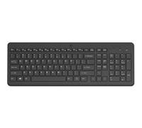 HP 225 - Clavier - disposition des zones 2,5 - sans fil - 2.4 GHz - R.-U. - noir G