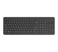 HP 225 - Clavier - disposition des zones 2,5 - sans fil - 2.4 GHz - R.-U. - noir Noir G