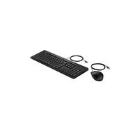 225 - Ensemble clavier et souris - ambidextre, disposition en 3 zones, course de touche standard - 100% - full size - USB - Italien - noir