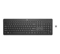 HP 230 - Clavier - sans fil - 2.4 GHz - AZERTY - Belge - noir Noir G