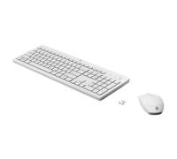 HP 230 - Ensemble clavier et souris - sans fil - 2.4 GHz - Français - blanc - pour HP 24; Laptop 14, 14s, 15, 15s, 17; Pavilion 24, 27; Pavilion Laptop 13, 14, 15