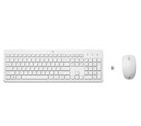 Ensemble clavier et souris - HP - 230 - Sans fil - Blanc - Français