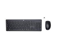 HP 230 Wireless Mouse and Keyboard Combo clavier Souris incluse Bureau RF sans fil AZERTY Belge Noir