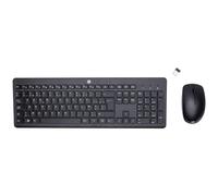 HP 230 Wireless Mouse and Keyboard Combo Pack clavier souris Bureau RF sans fil AZERTY Belge Noir