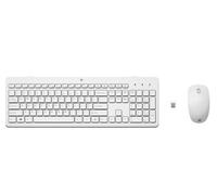 HP 230 Wireless Mouse and Keyboard Combo White clavier Souris incluse RF sans fil Blanc