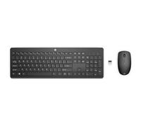 HP 235 - Kit Clavier et Souris - Disposition 3 Zones, Low Profile Key Travel - Full Size - sans Fil - 2,4 GHz - Allemand - Noir - Smart Buy