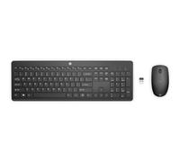 HP 235 - Ensemble clavier et souris - disposition à 3 zones, déplacement de touche à faible profil - full size - sans fil - 2.4 GHz - QWERTY - Anglais - noir - Smart Buy