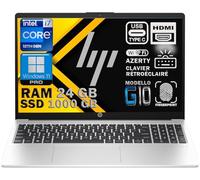 HP 250 G10 Ordinateur Portable Professionnel Intel Core i7 13ᵉ Gén, RAM 24 Go DDR4, SSD 1To, Écran 15,6 Full HD, WiFi 6E, Copilot IA, Clavier AZERTY Rétroéclairé, Empreinte Digitale, Win 11 Pro