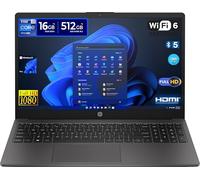 HP 250 G9, ordinateur portable, écran Full HD de 15,6", Intel i7-1255U, RAM 16 Go DDR4, SSD NVMe 512 Go, Windows 11 Pro, prêt à l'emploi