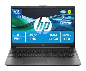 HP 250R G9, Computer Portatile Notebook, Intel Core 5 120U, 64GB RAM, 1TB SSD NVMe, Display 15.6'' Full HD, W11P