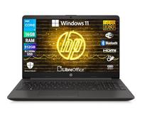 HP 250R G9, PC portable portable, écran Full HD de 15,6", processeur Intel i3-1315u 6 cœurs jusqu'à 4,5 GHz, RAM 16 Go, SSD 512 Go, W11, paquet Libre Office, ordinateur portable prêt à l'emploi