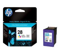 HP 28 - 8 ml - couleur (cyan, magenta, jaune) - originale - cartouche d'encre - pour Deskjet 34XX, 35XX, 36XX, 37XX, 38XX; Fax 1240; Officejet 41XX, 42XX; psc 1110, 12XX, 13XX
