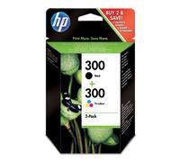 HP 300 2-pack Combo Black/Tri-colour Original Ink Cartridges
