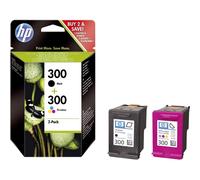 HP 300 Encre pack bundle d'origine noir, cyan, magenta, jaune CN637EE Encre
