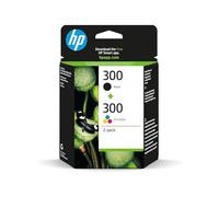 HP 300 pack de 2 cartouches d'encre noir/trois couleurs authentiques