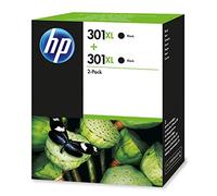 HP 301XL 2-Pack High Yield Black Original Ink Cartridges Cartouche d'encre 2 pièce(s) Rendement élevé (XL) Noir