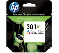 HP 301XL - 6 ml - à rendement élevé - couleur (cyan, magenta, jaune) - original - cartouche d'encre - pour HP DeskJet 1000, 1010, 1050 AiO, 1050A AiO, 1510 AiO, 2000, 2050 AiO, 2050A AiO, 2510...