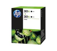 HP 301XL (D8J45AE) - Pack de 2 cartouches d'encre grande capacité noire originales