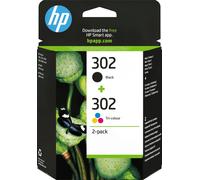 HP 302 Black & Colour Ink Cartridge Combo Pack - X4D37AE