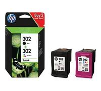 HP 302 - pack de 2 cartouche d'encre noir et tricolor 165 pages - X4D37AE