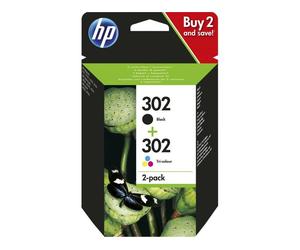 HP 302 (X4D37AE) - Noir + 3 couleurs - Cartouche d'encre - Multipack