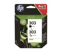 HP 303 3YM92AE Pack de 2 cartouches authentiques d'encre noire/tricolore