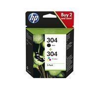 HP 304 Combo Pack - pack de 2 - noir, tricolore à base de colorant - originale - cartouche d'encre
