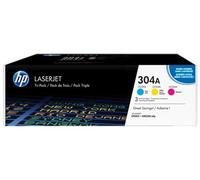 HP Cartouches de toner 304A (CF372AM) Cyan/Magenta/Jaune Original – Pack de 3