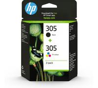 HP 305 2-Pack Tri-color/Black Original ink cartridge